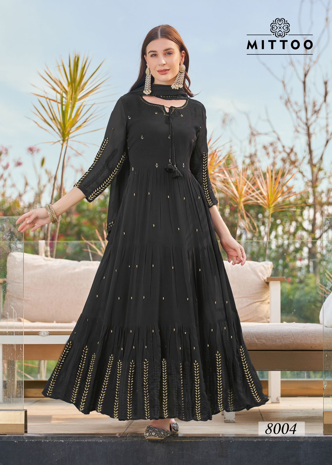 Kasturi By Mittoo Dupatta With Anarkali Kurtis Catalog